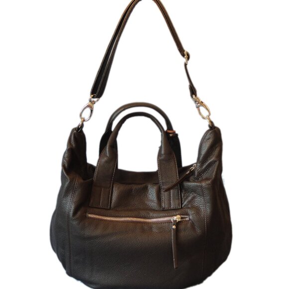 Bruno Rossi Deerskin Satchel/Shoulder Bag - Picture 1 of 6